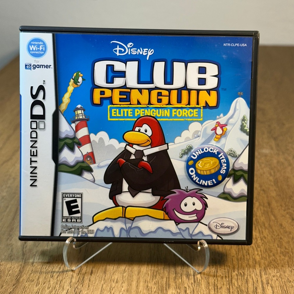 Disney Club Penguin Elite Penguin Force Nintendo DS Case & Manual ONLY No Game